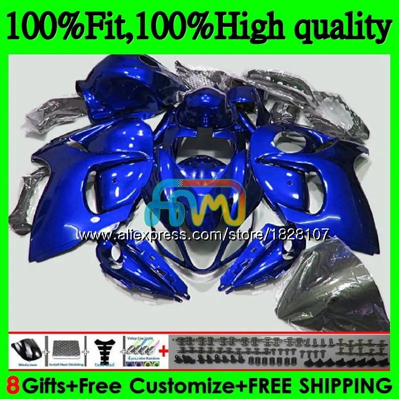 No. 1 Инъекции для SUZUKI Hayabusa GSXR-1300 GSXR жемчужно-синий 1300 56BS. 141 GSXR1300 08 09 10 11 12 2008 2009 2010 2011 2012 обтекатель - Цвет: No. 1
