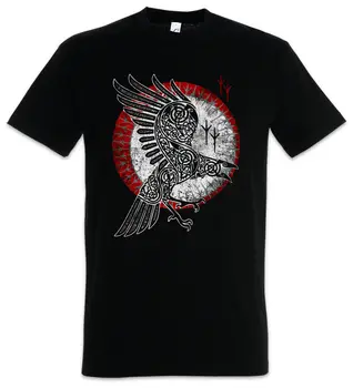 

NORSE RAVEN T-SHIRT Hugin and Munin Valhalla Norse Vikings Odhin Odin Thor