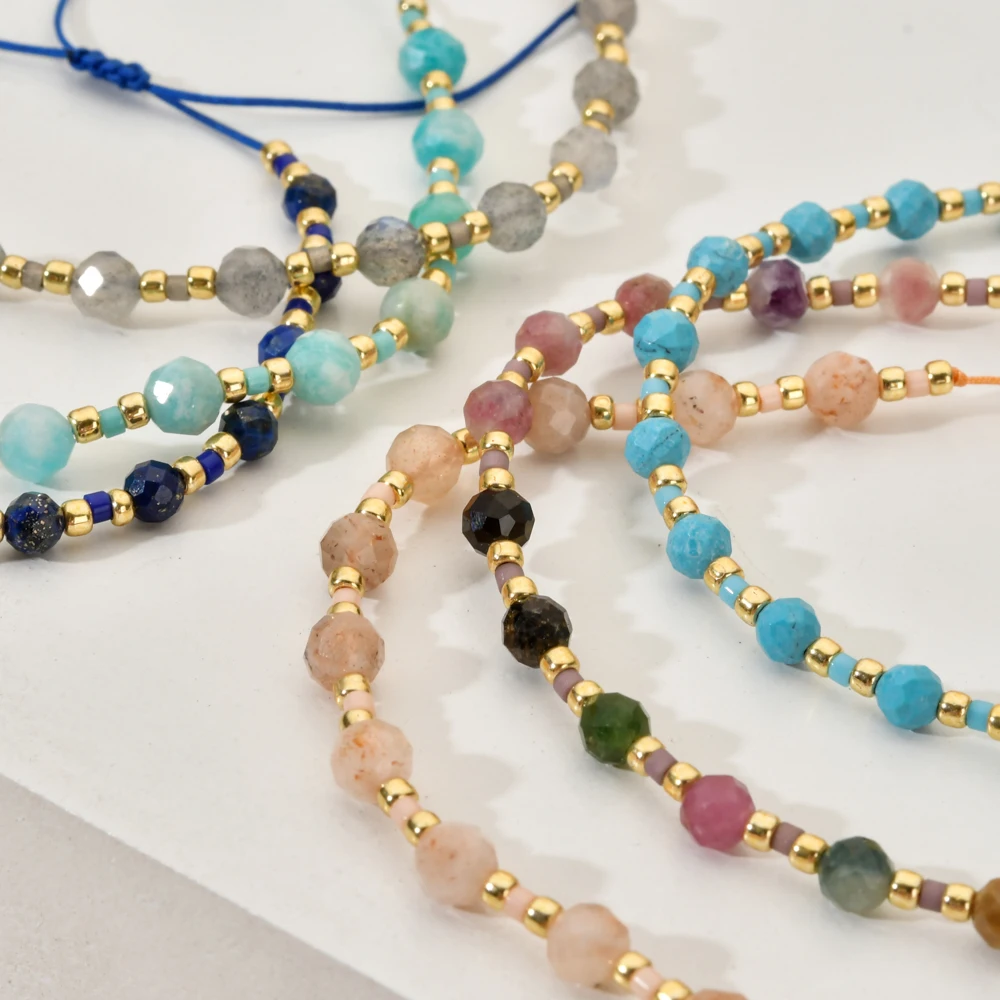 ZMZY Cute Miyuki Bracelet Boho Natural Stone Bracelets for Women Small Beaded Bohemian Jewelry Handmade Braiding Armband - Image 3