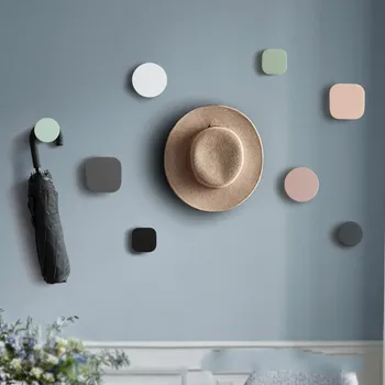 

coat hook Candy color decorative hook Clothes Hanger Wall Mounted Coat Hook Decorative Hanger Bathroom Rack