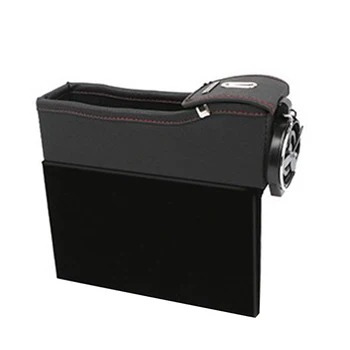 

Cup Holder Coin Collector Multifunctional Universal Car Accessories Seat Side Storage Box Tidying PU Leather Organizer Portable