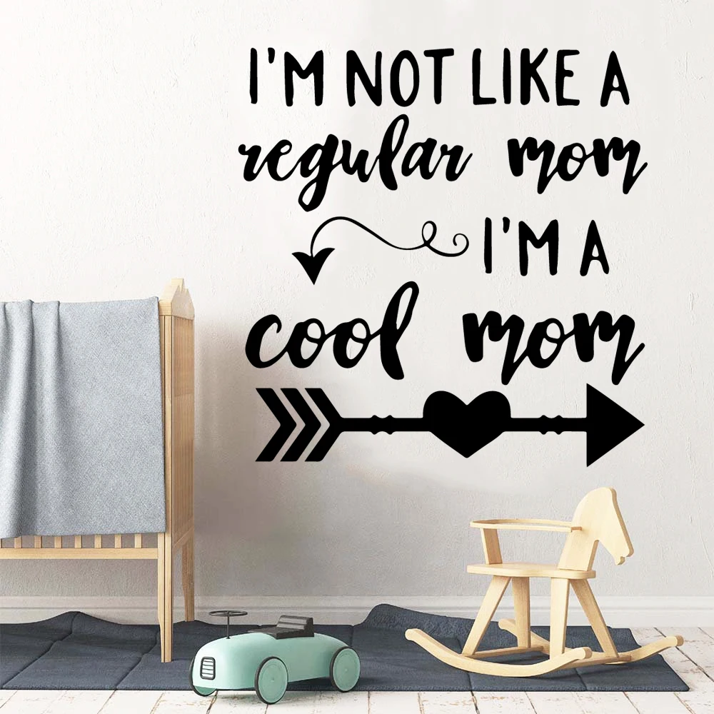 Мультяшный Стиль I'm a cool mom домашний декор современное акриловое украшение для