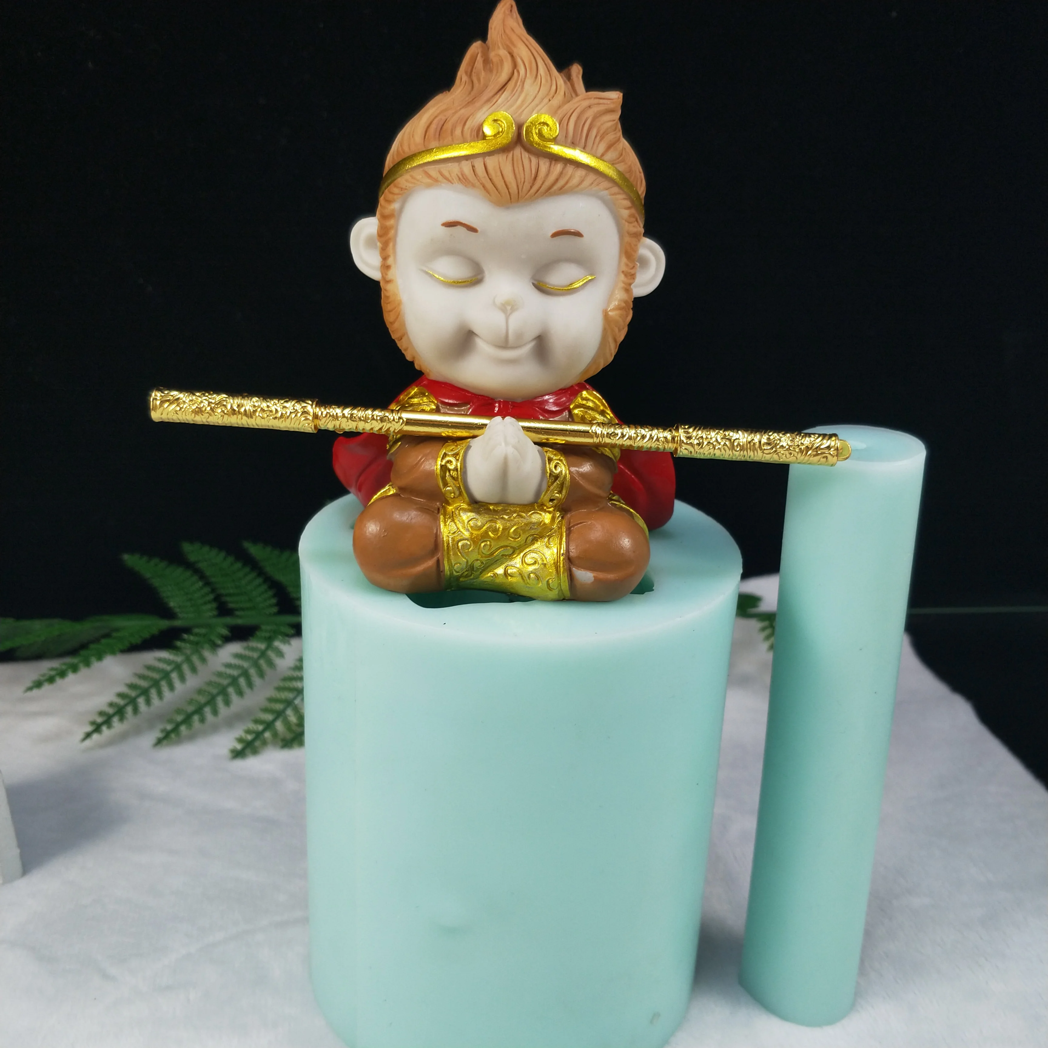 

DW0185 PRZY Soap Molds Soap Zodiac Monkey King Golden Hoop Mold Silicone Clay Resin Gypsum Chocolate Candle Candy Mold Moulds