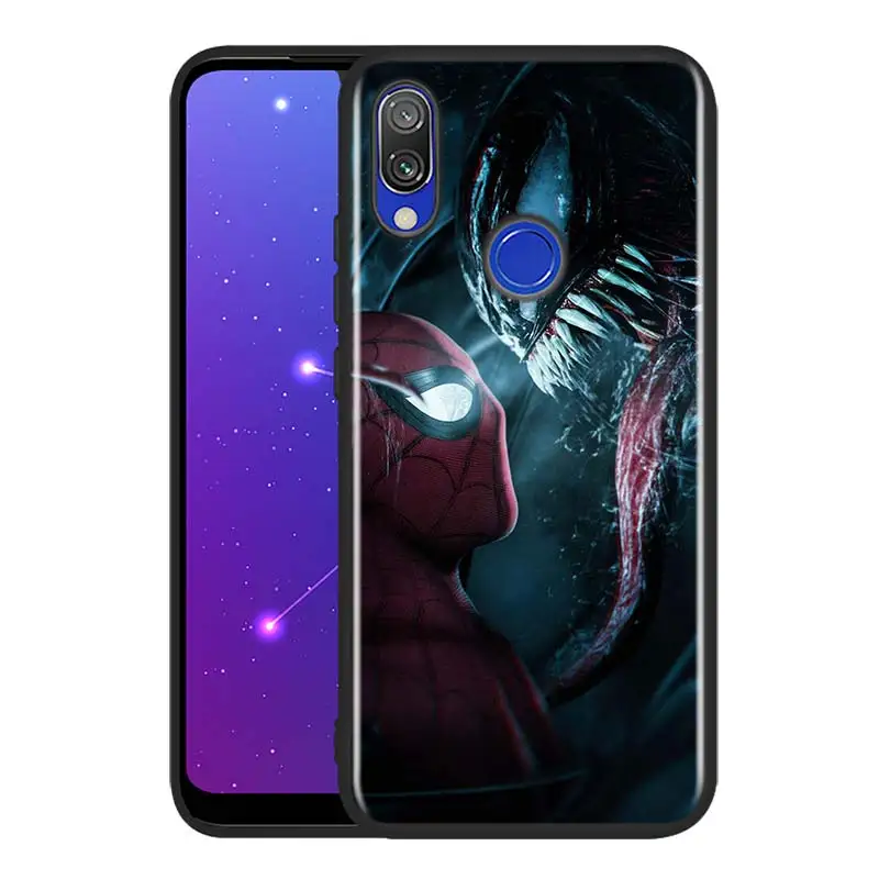 Spiderman And Venom Silicone Cover For Xiaomi Redmi 10 9T 9 9C 9A 9AT 9i 8 8A 7 6 Pro 7A 6A 5 5A 4X S2 Plus Phone Case cell phone pouch with strap Cases & Covers