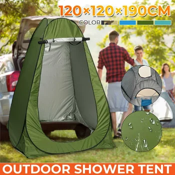 

Portable Privacy Camping Shower Toilet Automatic Popup Tent UV Protection Outdoor Dressing Tent 120x120x190cm