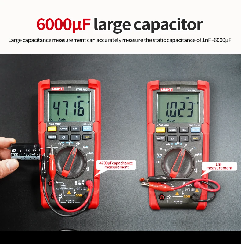 multímetro digital testador de faixa automática 60mohm