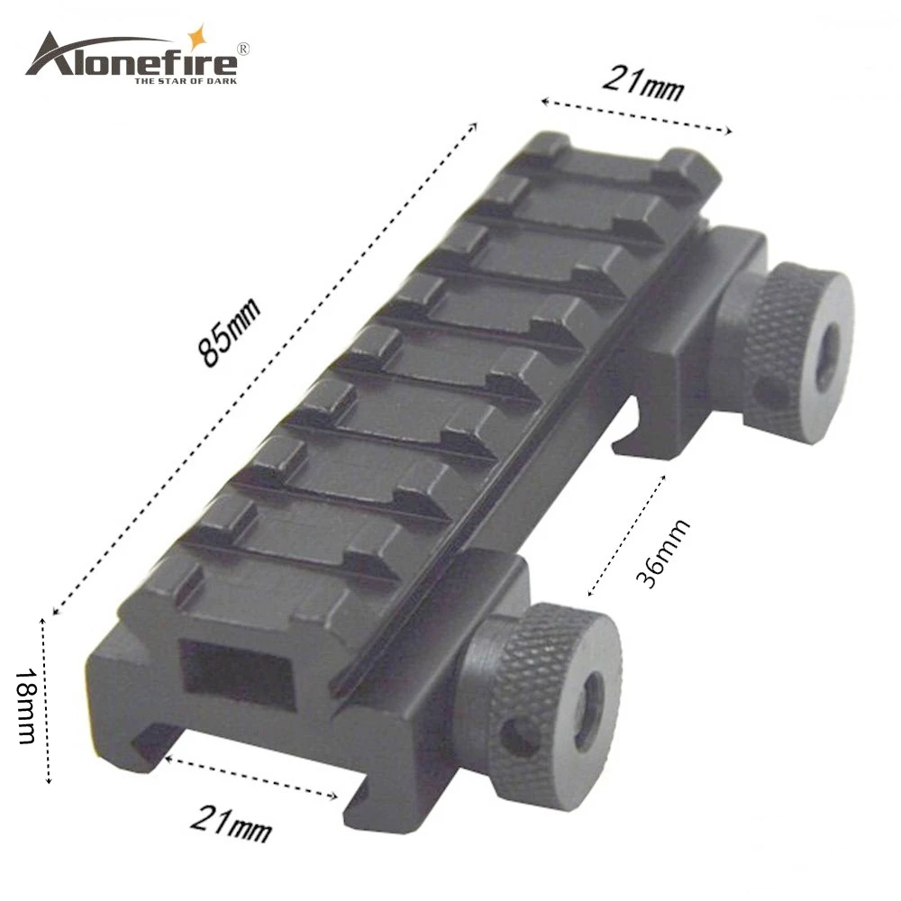 Alonefire D0016 21 до 21 мм база ласточкин хвост рельс повысить Вивер Пикатинни страйкбол винтовка стрельба оружейный лазерный прицел прицела крепления переходника