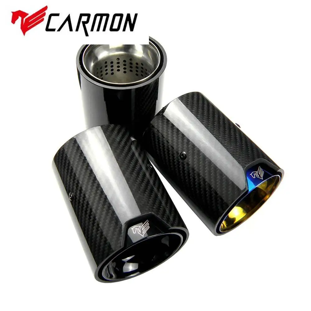 1PC Carbon Fiber Auspuff spitze Auspuffspitze für BMW M2 M3 M4 M135i M235i  M140i M240i M335i M340i M435i M440i - AliExpress