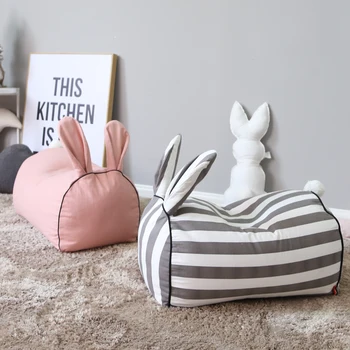 

Children's Foldable Sofa Baby Learning Seat Feeding Chair for Teens Baby Bean Bag Mini Tatami Rabbit Removable Washable Sofa