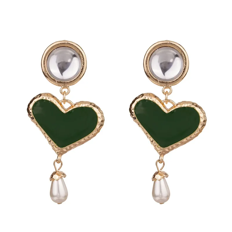 

AE-CANFLY Trendy Styles ZA Dangle Earrings Multi-hearts Pendants Oorbellen Drop Earrings for Women 2019 New Brincos Accessories