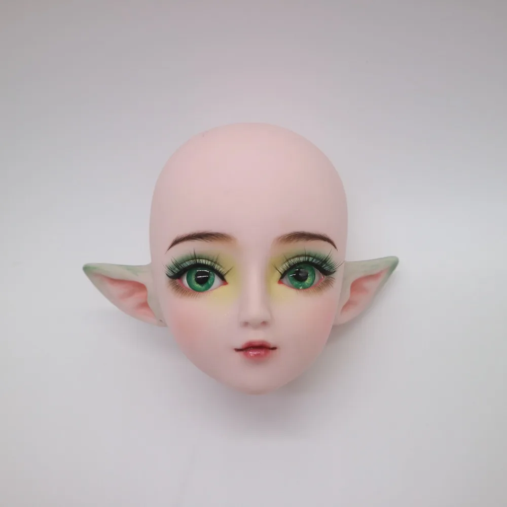 Индивидуальные BJD куклы эльф кукла DIY пластиковая кукла 24 шарнира шарнирная кукла 58 см - Цвет: Head 1