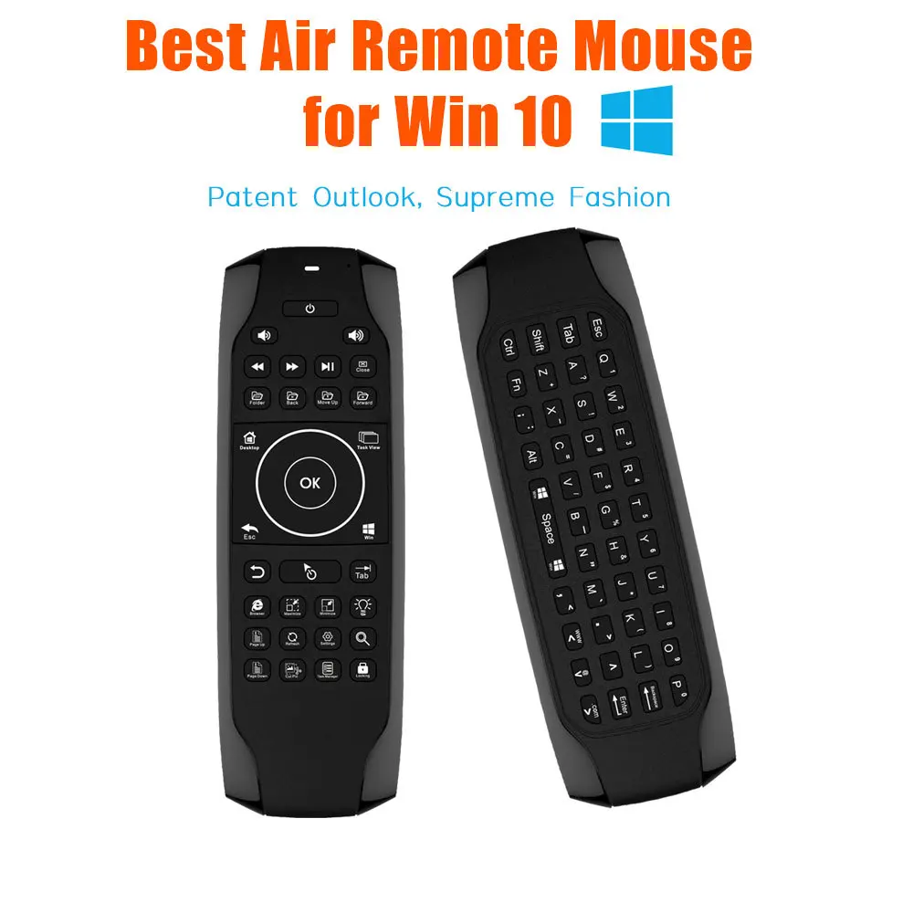 G7 Win10 GYRO Air Mouse QWERTY Keyboard LED Backlit Mini 6-Axis TV Smart Remote Control For Win 10 Laptop PC HTPC HT G7 Win10 GYRO Air Mouse QWERTY Keyboard LED Backlit Mini 6-Axis TV Smart Remote Control For Win 10 Laptop PC HTPC HT
