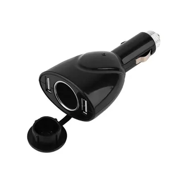

Universal Cigarette Lighter Socket Dual 2 Port USB Car Charger Adaptor