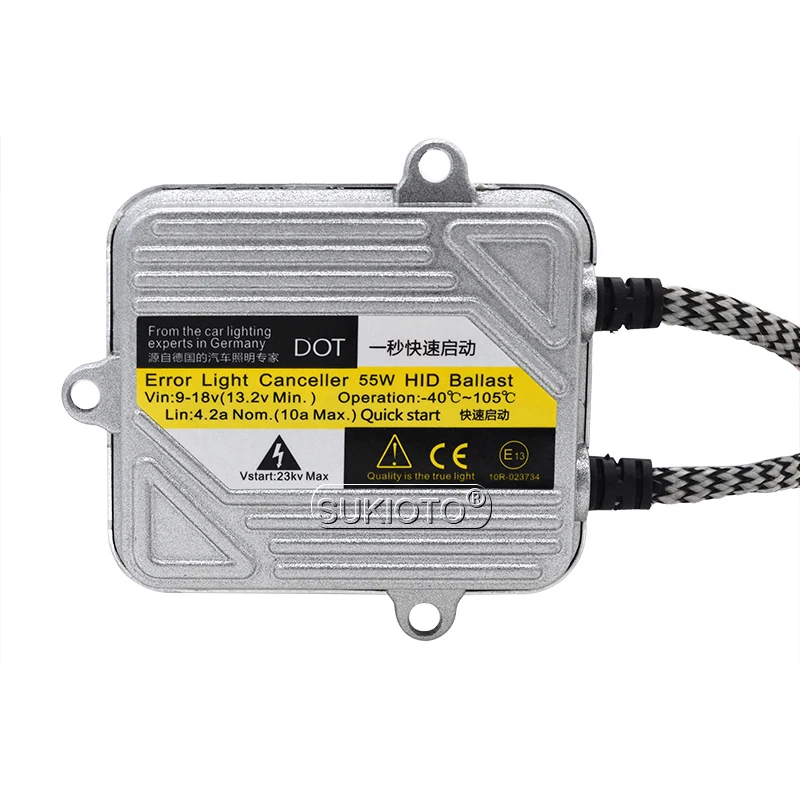 SUKIOTO DC 12V 55W Slim HID Xenon Ballast Digital Block Ignition For Car Light Conversion Bulb Kit Xenon H1 H4 H7 H11 9005 9006  (4)