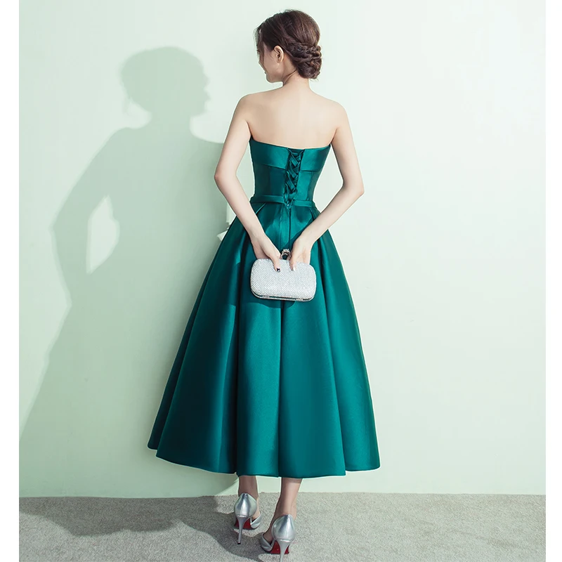 Платье для выпускного вечера, вечерние платья трапециевидной формы, Vestido de Festa suosikki, атласные вечерние платья без бретелек