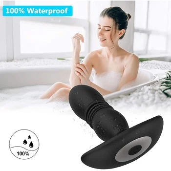 Anal Vibrator Thrusting Prostate Massager Vibrations Thrusting Toys For Male Masturbation, Wearable Silicone Anal Butt Plug 6