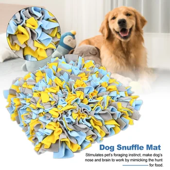 

Washable Foraging Skill Blanket Dog Snuffle Mat Soft Modern Home Feeding Sniffing Pad Training Pet Toys Woven Smell Nose Work