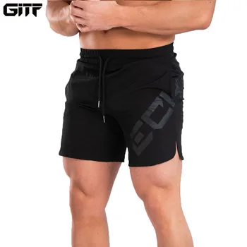 

GITF 2019 Quick drying Running Men's Shorts Training Bodybuilding Shorts men Workout Fitness Sport GYM Shorts male Clothing