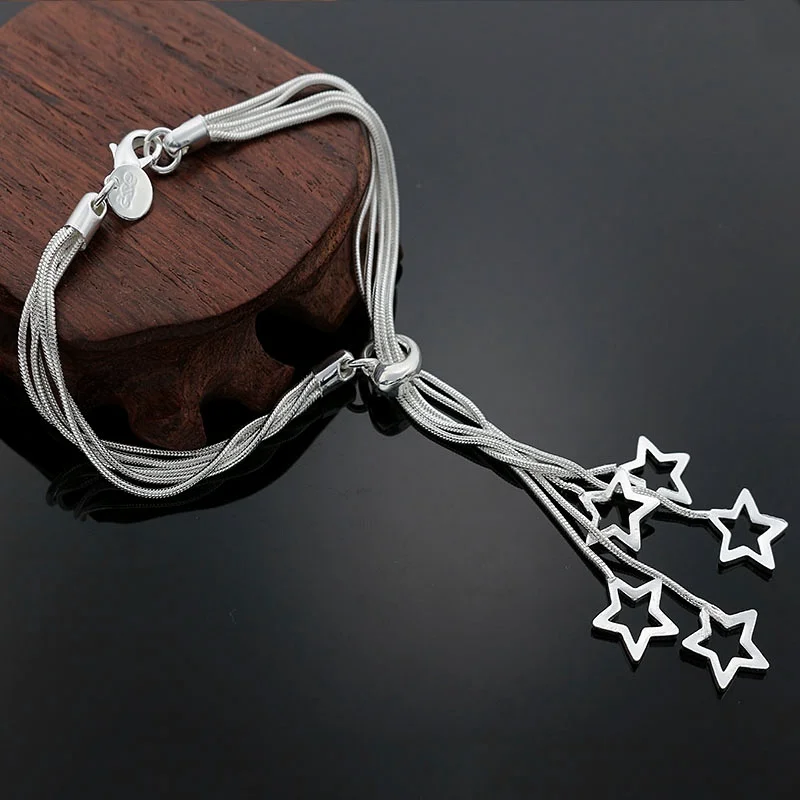 

Женская цепочка-змейка из серебра 925 пробы, 8 дюймов