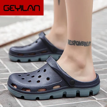 

Coslony men sandals for men plastic shoes large sizes Summer beach crocks eva clogs shoes Crocse sandalias hombre masculina male