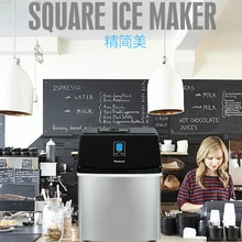 220 в 25 кг коммерческий маленький, для молока чайный магазин квадратный ледяной дом бар квадратный лед производитель кубиков льда Форма под лед машина