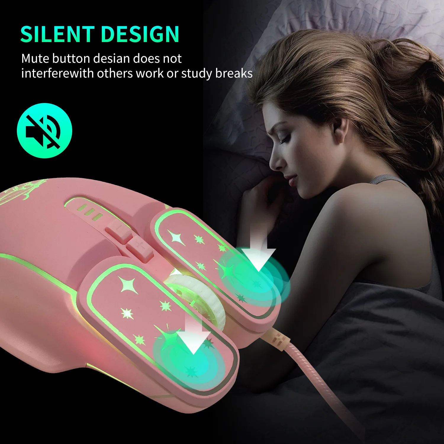 Gaming mouse ergonomic shape detail