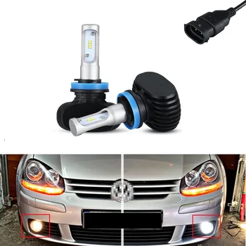 

2x Canbus 6000k White 8000lm H8/H11 Led DRL For Golf 5 (2007)