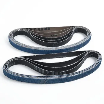 

10pcs Sanding Belts 1/2inchesx18inches 40/60/80 Grit For Black Decker Woodworking Sander Belts Grinder Polisher Belt
