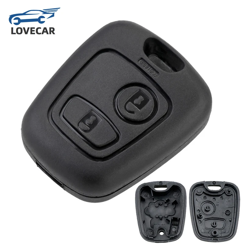 2 Buttons Remote Car Key Shell Case 307 Blade Fit for Citroen C1 / C2 / C3 / C4 / XSARA Picasso / Peugeot 307 / 107 / 207 / 407 mgoodoo 2 buttons car remote key fob case shell for citroen saxo berlingo picasso xsara peugeot 306 307 406 replace car covers