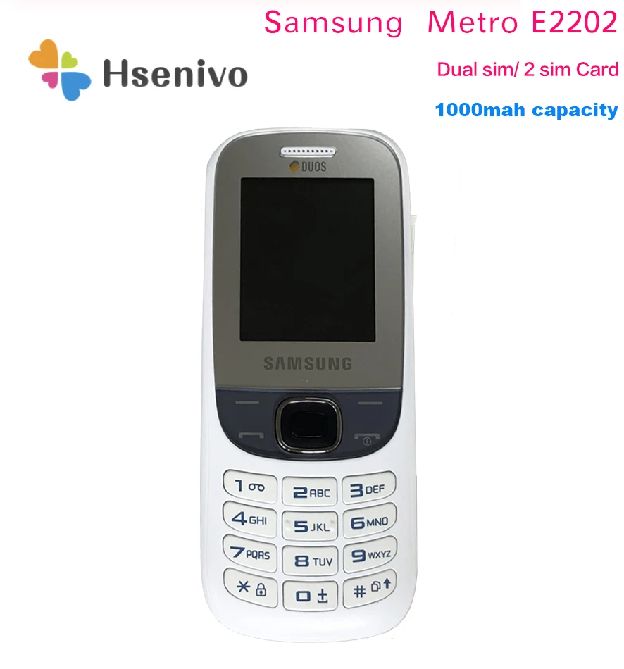 100% Original Samsung Metro E2202 GSM Unlocked Mobile Phone 1.8 100% Original Samsung Metro E2202 GSM Unlocked Mobile Phone 1.8