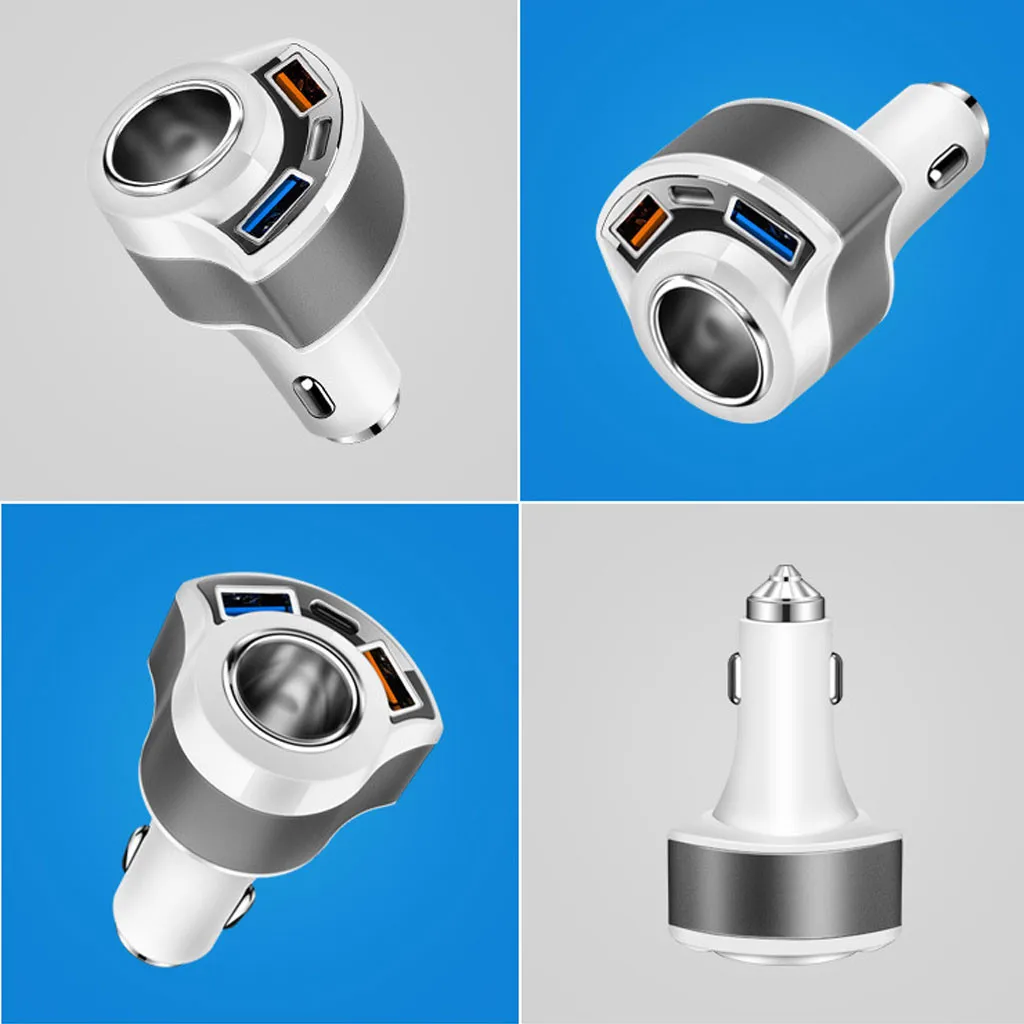 Dual USB Ports 5V/3A USB QC3.0 Fast Car Charger Cigarette Lighter Adapter For Phone universal automobile accessories