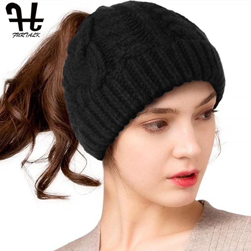 Ponytail beanie hat Clearance