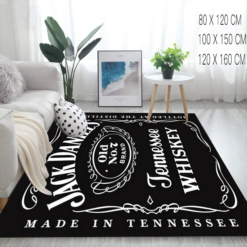 3D Black Carpet For Living Room Bedroom Home Fashion Floor Mat Non-slip Area Rug 3 Sizes 80 * 120cm / 100 * 150cm / 120 * 160cm 3D Black Carpet For Living Room Bedroom Home Fashion Floor Mat Non-slip Area Rug 3 Sizes 80 * 120cm / 100 * 150cm / 120 * 160cm