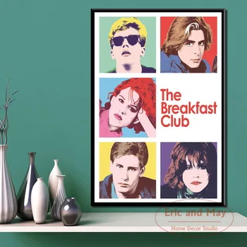 

The Breakfast Club Retro Vintage Posters And Prints Canvas Painting Pictures On The Wall Classic Decoration Home Decor Tableau