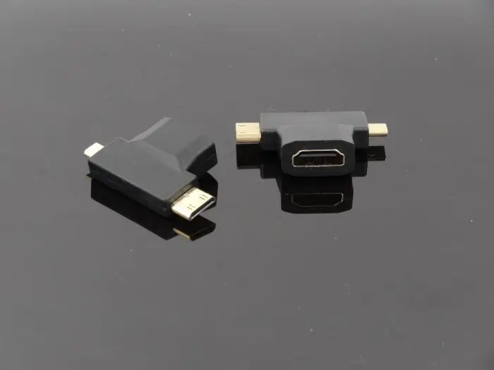 Мини HDMI/Micro HDMI в HDMI конвертер 2 в 1 3D 1080P мужчин и женщин для ТВ монитора камеры проектора