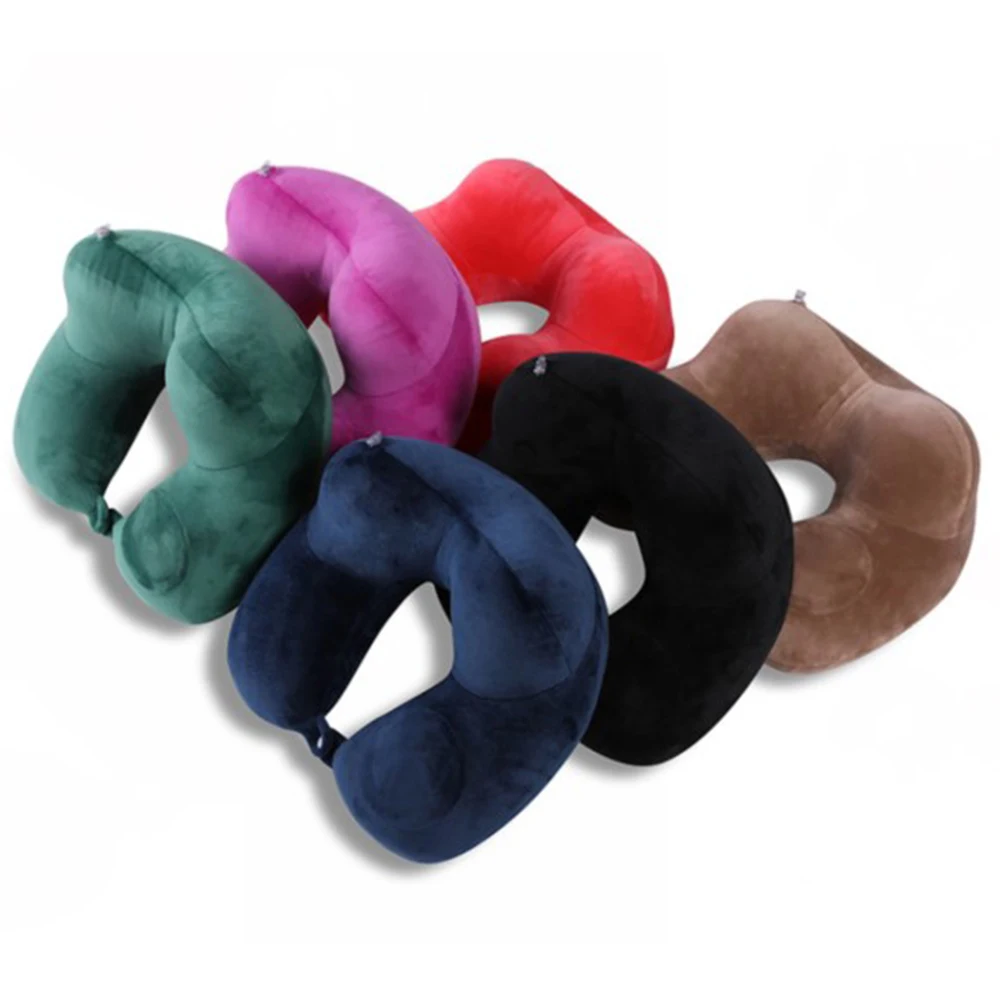 

U Neck Pillow Air Inflatable Pillow Cervical Brace Neck Shoulder Pain Relax Support Massager Pillow Air Cushion Traction Soft
