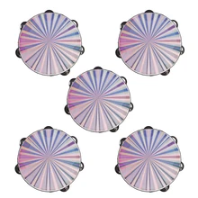 5 шт. 8 ''двухрядный Jingle лучистый бубен ручной барабан для музыкальные игрушки для детей подарок 8,03x2,16 дюймов