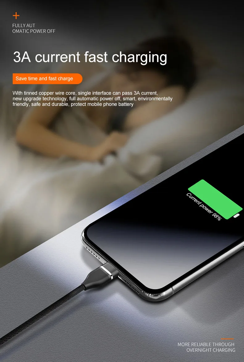 3а 3 в 1 USB зарядное устройство кабель для iPhone для samsung мульти Быстрая зарядка USB C Micro USB 8Pin кабель 2 в 1 кабель для мобильного телефона type C