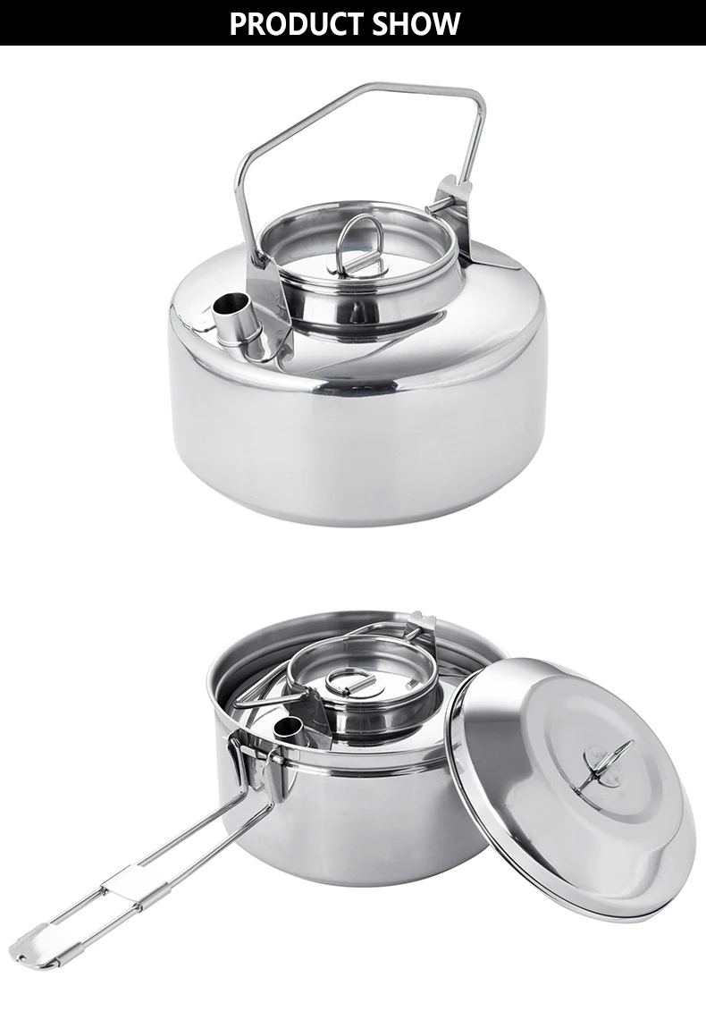 Antarctic stainless steel camping kettle for outdoor use1