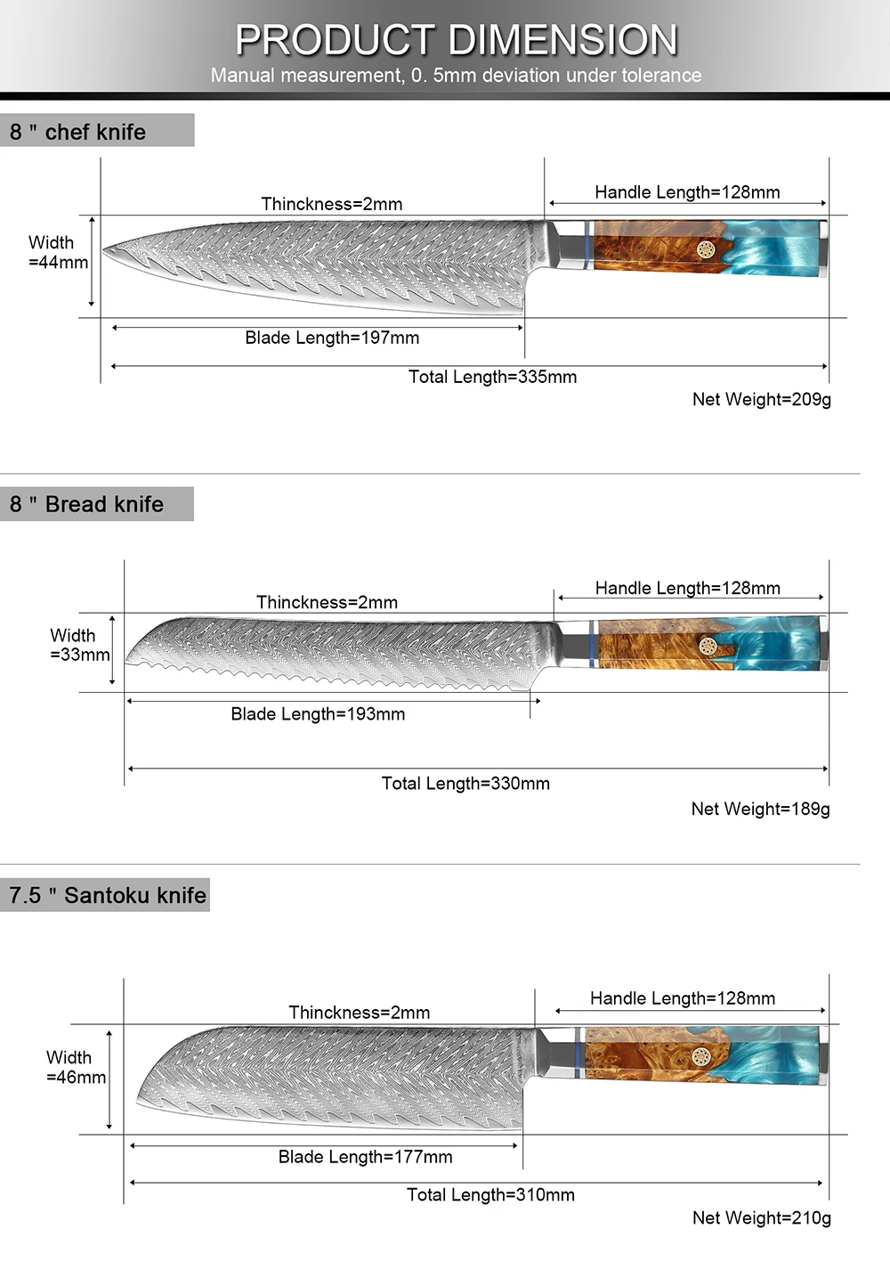 Damascus Kitchen Knife Set | Best Kitchen Tools