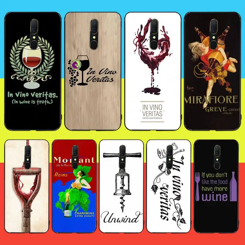 HPCHCJHM In vino veritas Luxury Unique Design Phone Cover For Oppo A5 A9 2020 Reno Z Realme5Pro R11 case | Мобильные телефоны и