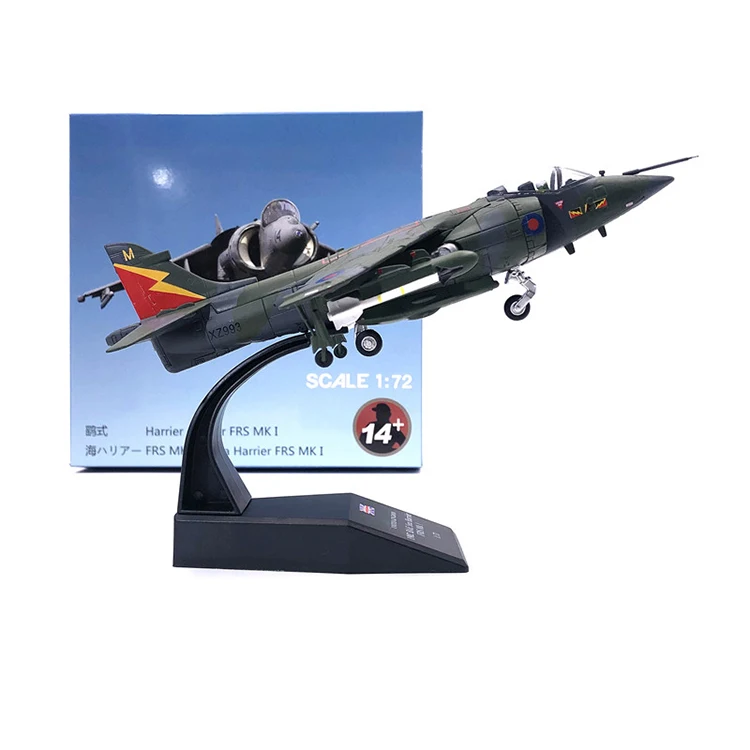 SaiLiN Modelo acabado aeronave 1/72 Harrier decolagem e pouso para caça mar  Harrier modelo de aeronave de caça decorações acabadas réplica modelo de  avião (cor: N) Tudo está bem : : Brinquedos