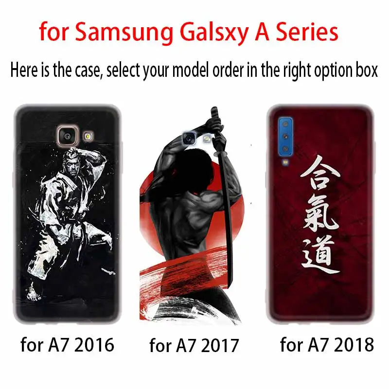 Японский aikido Judo чехол силиконовый для Samsung A50 A70 A80 A30 A40 A90 A6 A8 A9 A7 A5 A3 Plus 2018 2017 2016