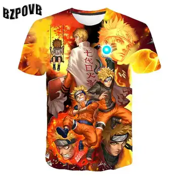 

4 to 14 Years 3D Naruto Clothing Children Kids Boys Girls Short Sleeve Harajuku tshirt T Shirt Hip Hop Streetwear Child T-shirt