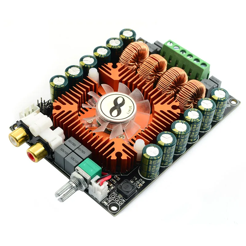 TDA7498E Высокая мощность цифровой усилитель мощности доска 2,0 HIFI стерео 160 Вт* 2 Поддержка BTL220W DC12V-36V - Цвет: Amplifier