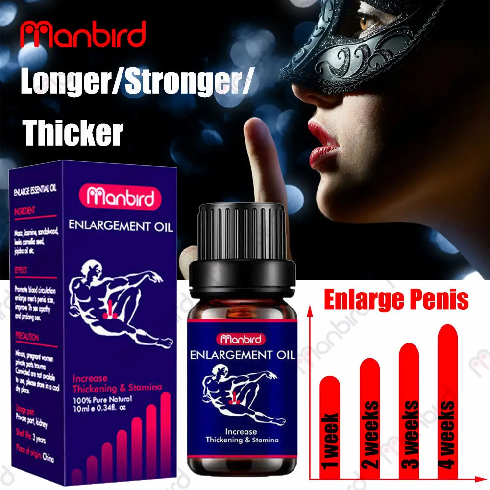 Manbird 빅 딕 페니스 확대 오일 섹스 최음 제지 확대기 비아그라 증가 페니스 크기 성장 두꺼운 알약 섹스 제품