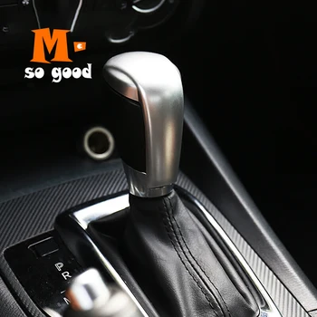 

2014 2015 2016 2017 2018 For MAZDA 3 AXELA Car ABS Chrome Styling Gear Shift Knob Decoration Car Cover Trim Sticker Accessories