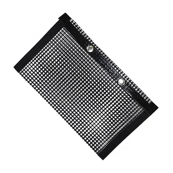 

4 pcs BBQ Grilling Bags Set Non-Stick Mesh Reusable Heat Resistant Cooking Tools with Oil Brush for Kitchen