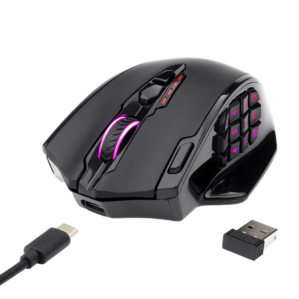 Мышь игровая Redragon M913 беспроводная 2 4 ГГц 16000 DPI 16 программируемых кнопок|Мыши| |