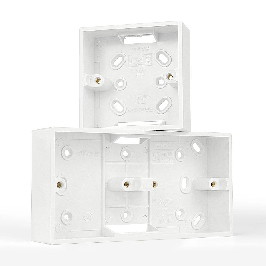 External Mounting Switch Box 86mm*86mm*33mm for 86 Type Double Switch